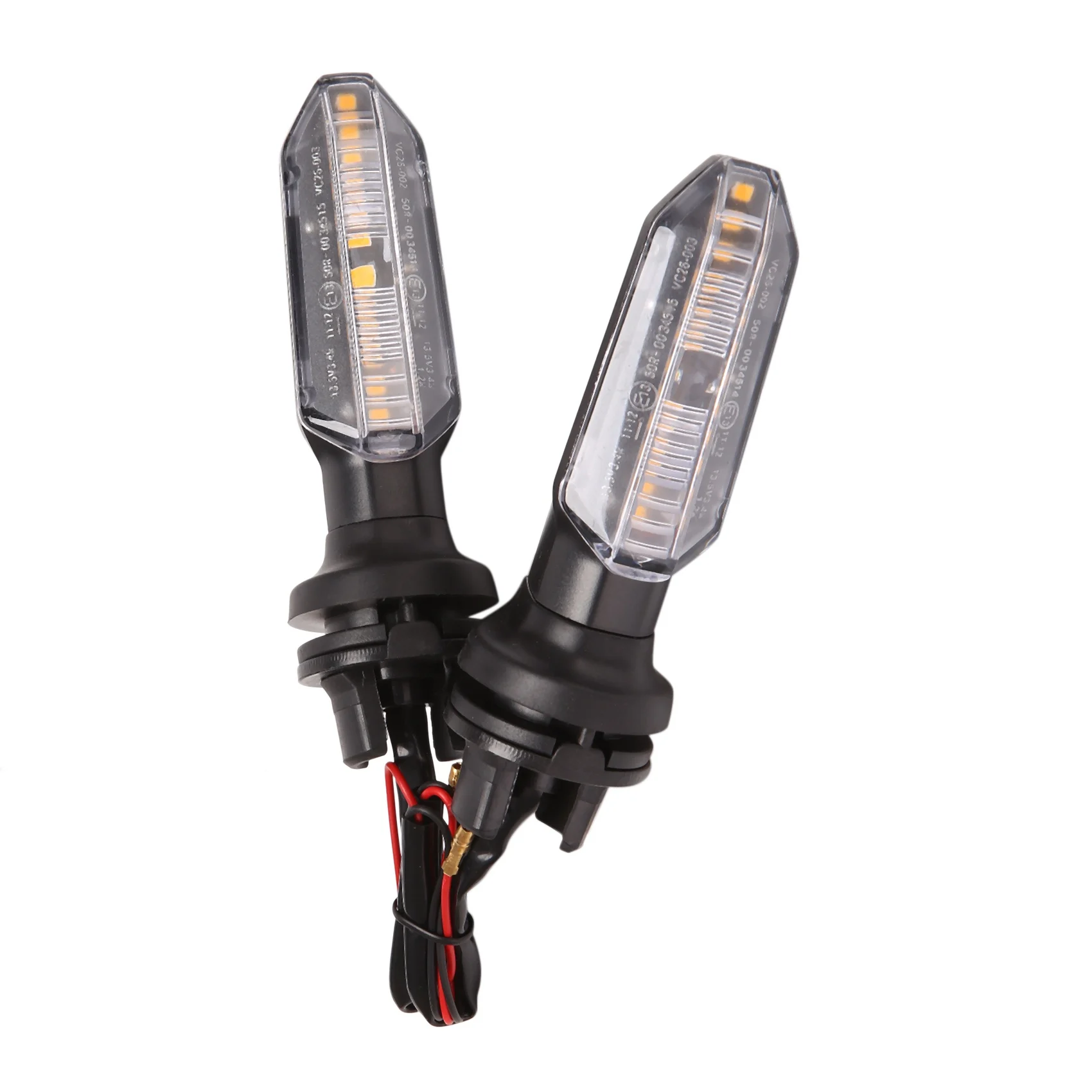 Светодиодный динамический сигнал поворота для мотоцикла 2 шт.