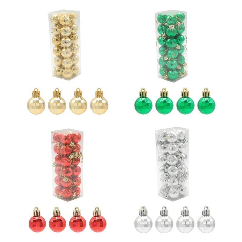 

24 упаковки рождественских шаров, украшения, противоударные декоративные шары, подвесное украшение