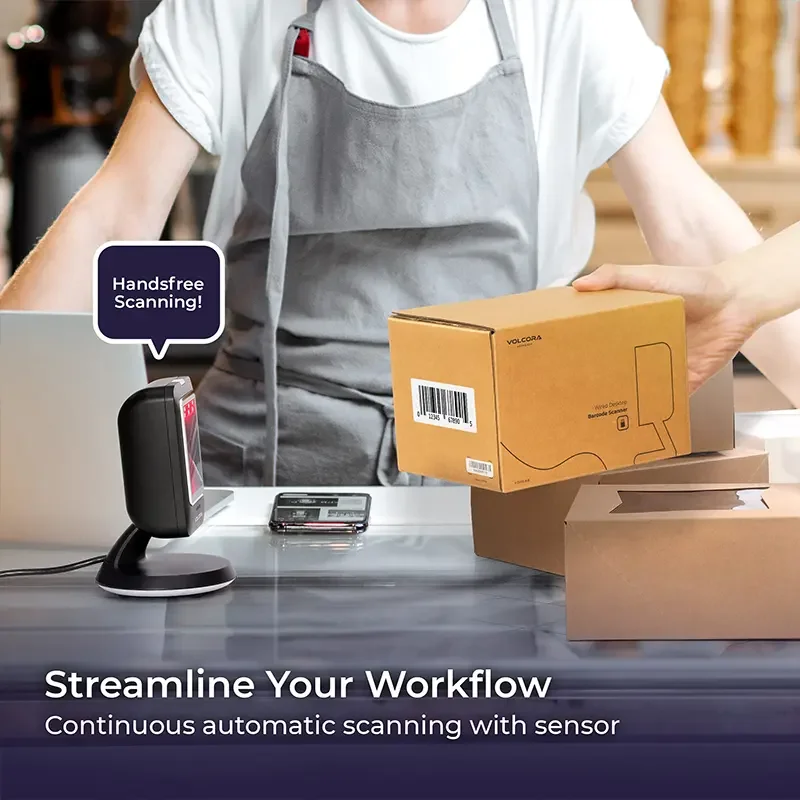 Сверхвысокопроизводительный ИК-датчик 2D QR-сканер Настольный считыватель