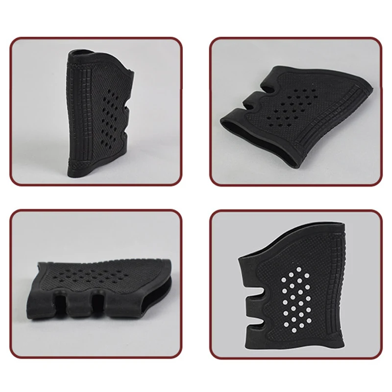 Tactical Glock Pistol Rubber Non-slip Grip Sleeve for G17 18 19 AK M4 Holster Handgun Glove Hunting Gun Accessories |