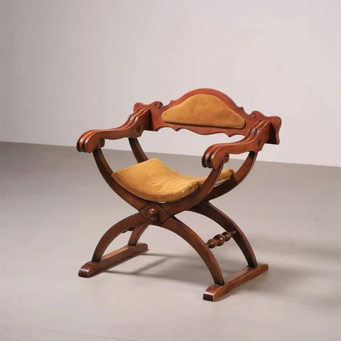 Минималистичный деревянный домашний диван-стул из твердой древесины, резной обеденный стул для переговоров