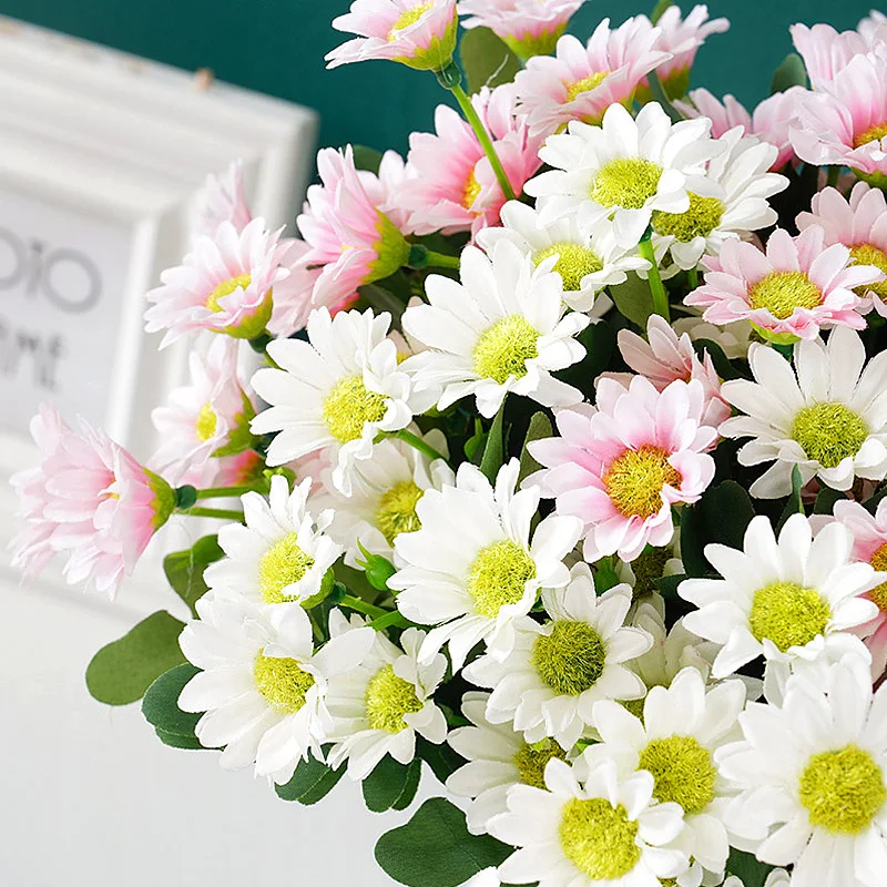 Искусственный Букет Ромашки на свадьбу Осенний декоративный искусственный