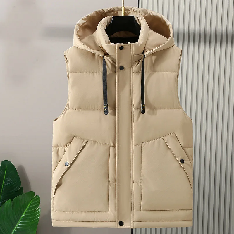 Жилет большого размера утолщенный осенне-зимний повседневный мужской конский