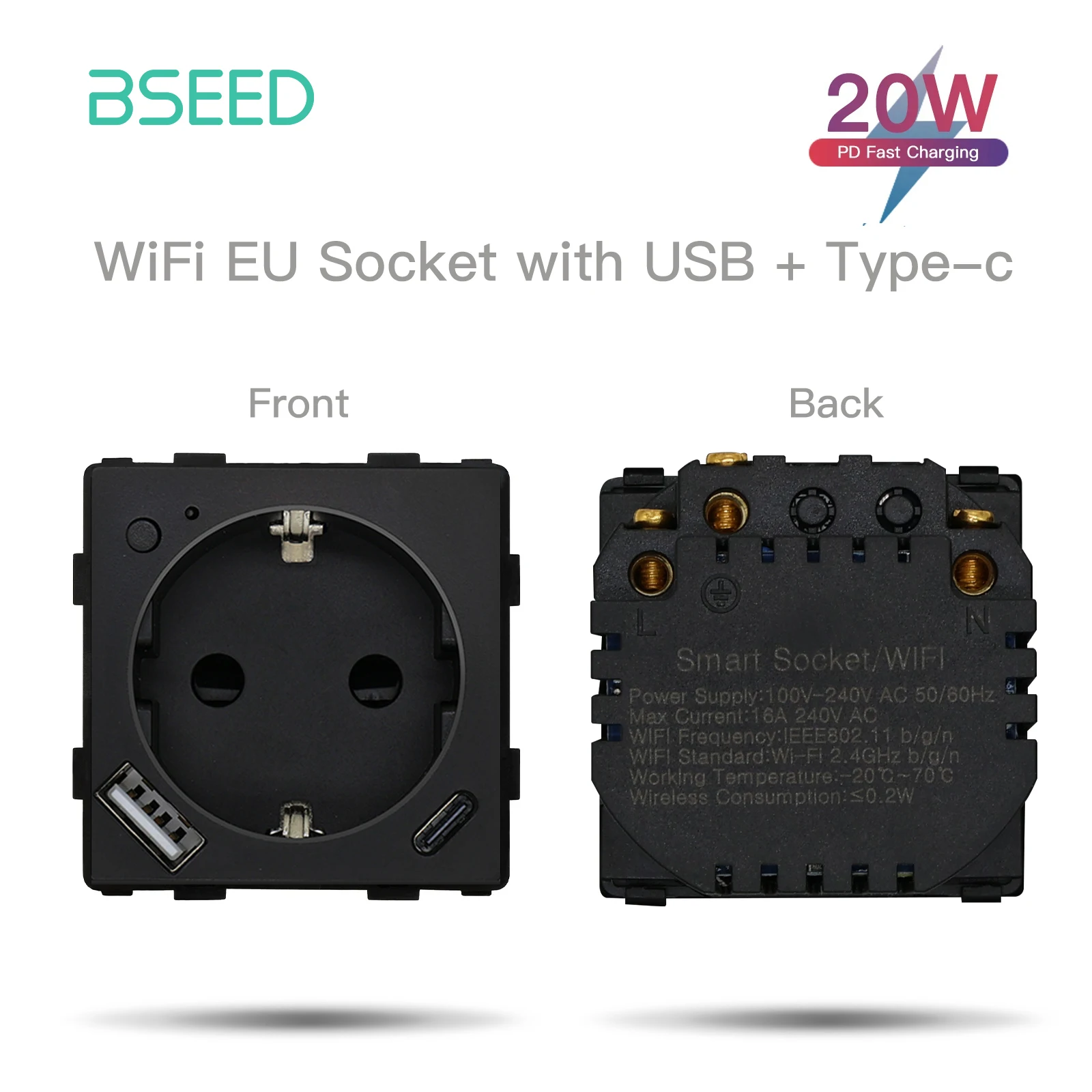 

Умная розетка BSEED Wi-Fi