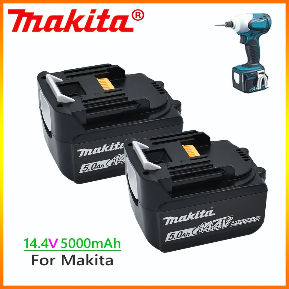 

Makita 14.4V 5.0Ah BL1460 Li-ion Battery for Makita BL1430 BL1440 BL1450 BL1415 194066-1 194065-3 194558-0 Cordless Power Tools