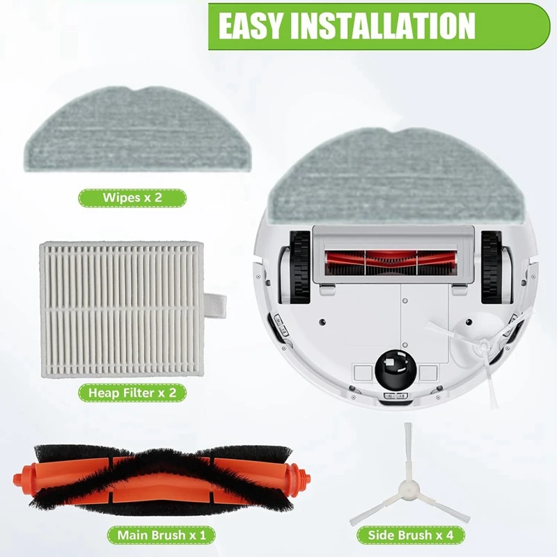 Аксессуары для пылесоса Xiaomi E10 E12 B112 основная боковая щетка фильтр НЕРА Швабра