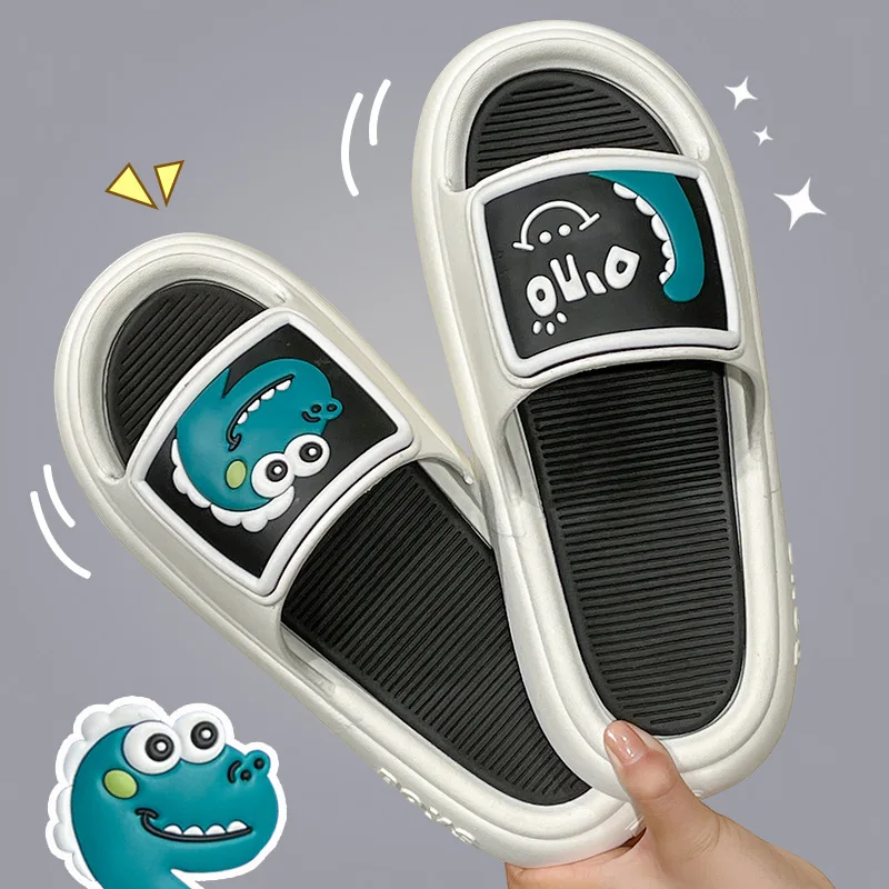 2022 New Cartoon Women Summer Slippers Cute Thick Soft Bottom Male Couple Home Indoor Non-Slip Bathroom Female Zapatillas Mujer