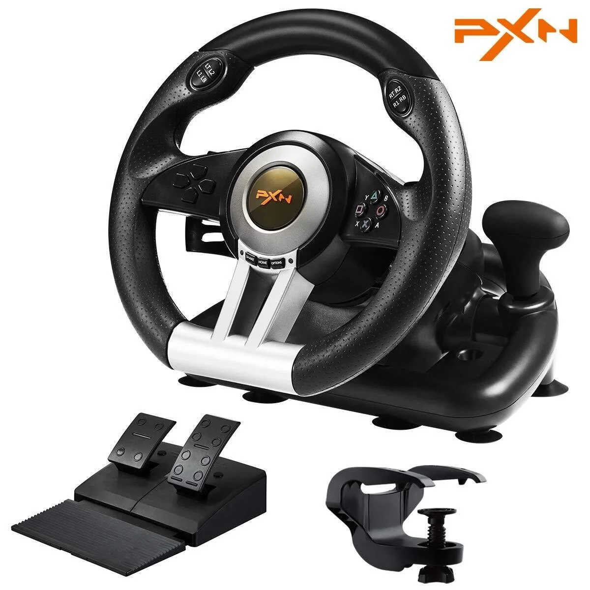 

PXN V3 Pro Gaming Racing Wheel Volante PC Steering Wheel Racing Game 180° for PS3/PS4/Xbox One/Nintendo Switch/Xbox Series X/S