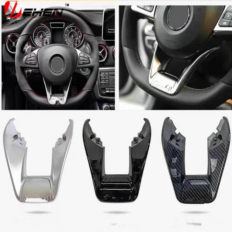 

For Mercedes Benz AMG W117 W205 W213 W218 W222 X253 CLA CLS GLA GLC GLE C63 for Style Car Steering Wheel Lower Cover Trim