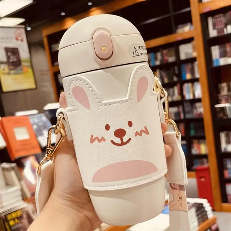 

Новая Термокружка студенты могут по диагонали пересечь кобуру чашка для воды креативная портативная детская чашка