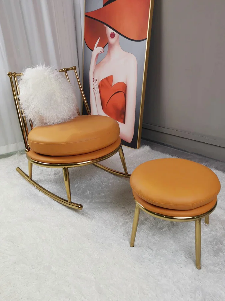 

zq Single-Seat Sofa Chair Light Luxury Leisure Modern Simple Small Apartment Leather Multi-Functional Light Luxury Chair
