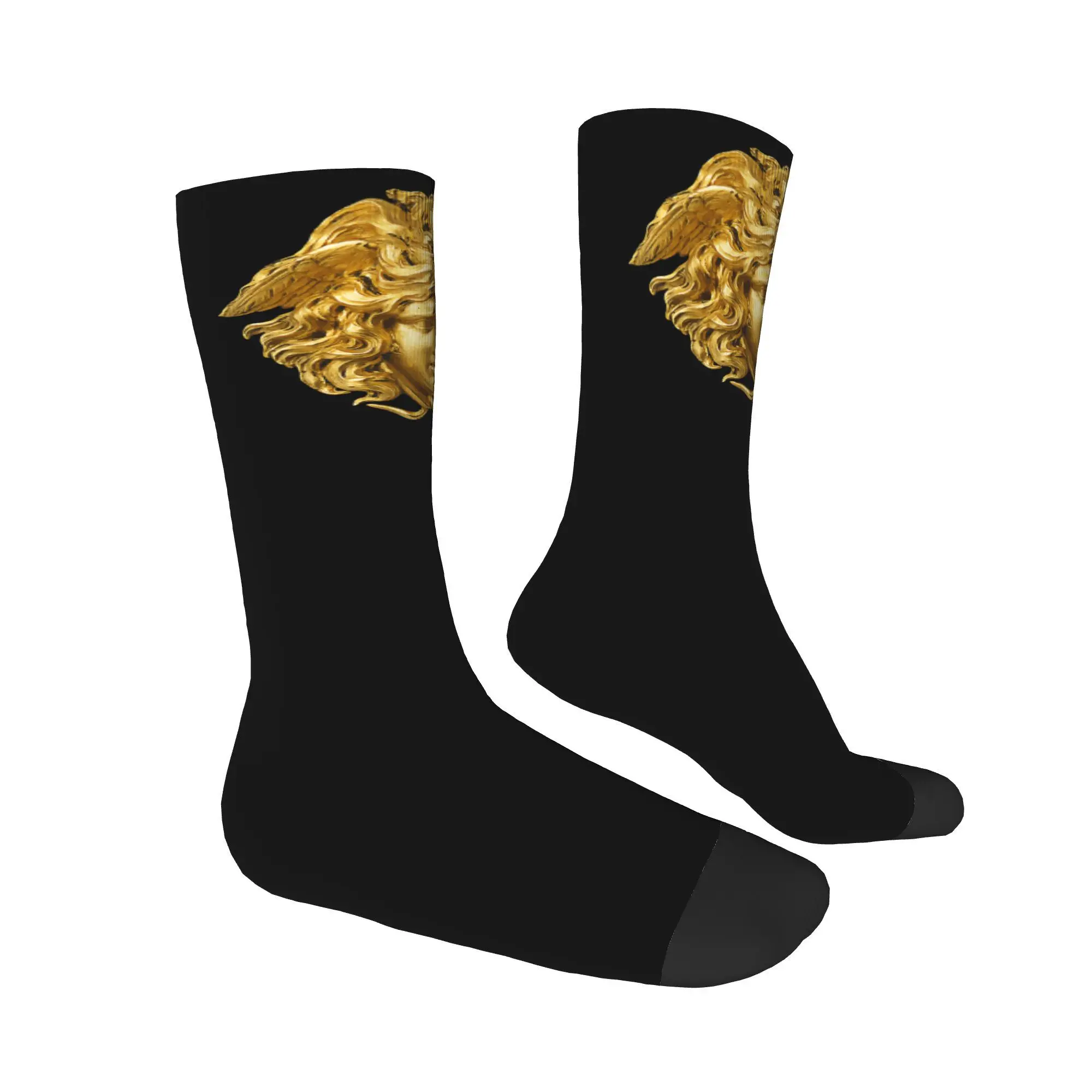 Модные носки Medusa для женщин и мужчин люксового бренда супер мягкие нескользящие