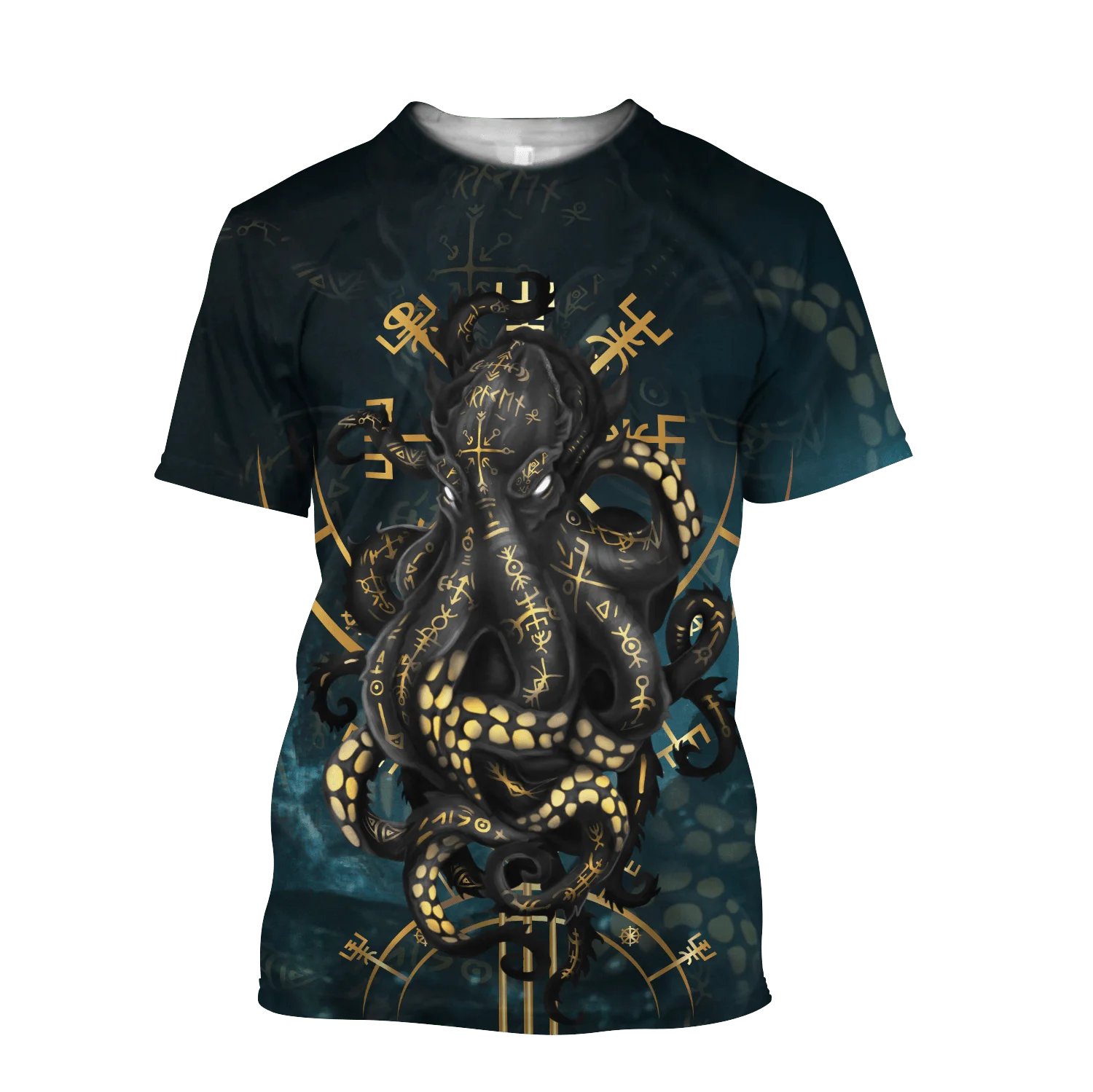 

Octopus Graphic Men's T-Shirts For Men Clothing Animal 3D Full Print Summer Short Sleeve Fashion Casual Tee Shirts Street Wear