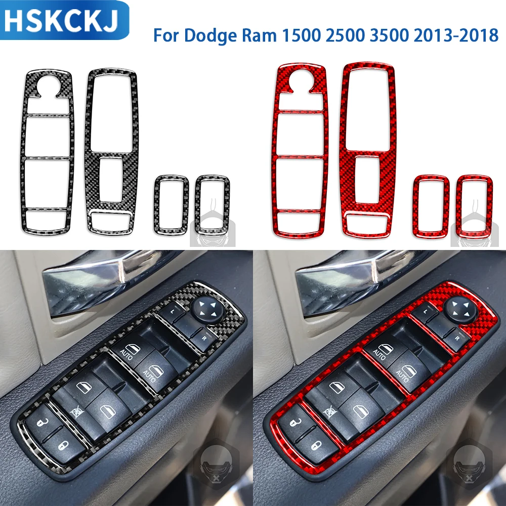 Для Dodge Ram 1500 2500 3500 2013-2018 аксессуары из натурального мягкого углеродного волокна