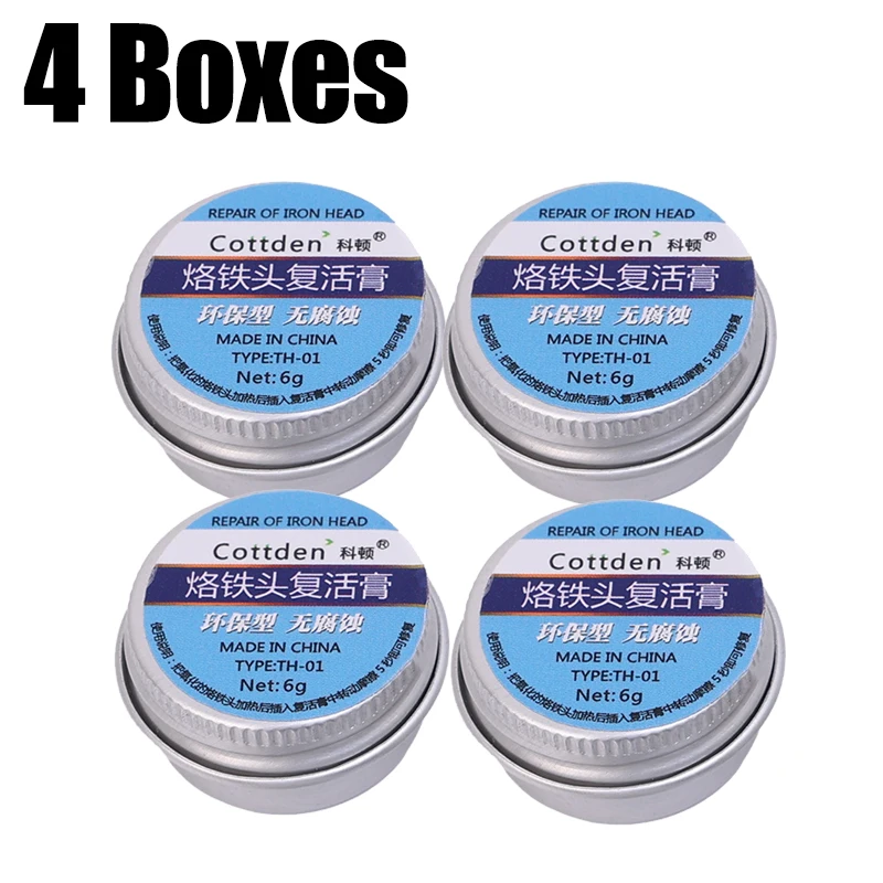 

6/1 шт., освежитель жала для паяльника, эффективный ремонт, электрическая оксидная головка, антипригарный оловянный чистящий крем, бессвинцовая воскрешение