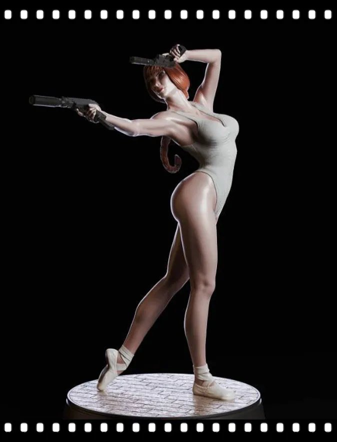 

Набор неокрашенных моделей из смолы 1/24, 75 мм, привлекательная женщина-убийца 1/18, 100 мм, модель из смолы GK, аниме-фигурка, 3D печать, набор для га...