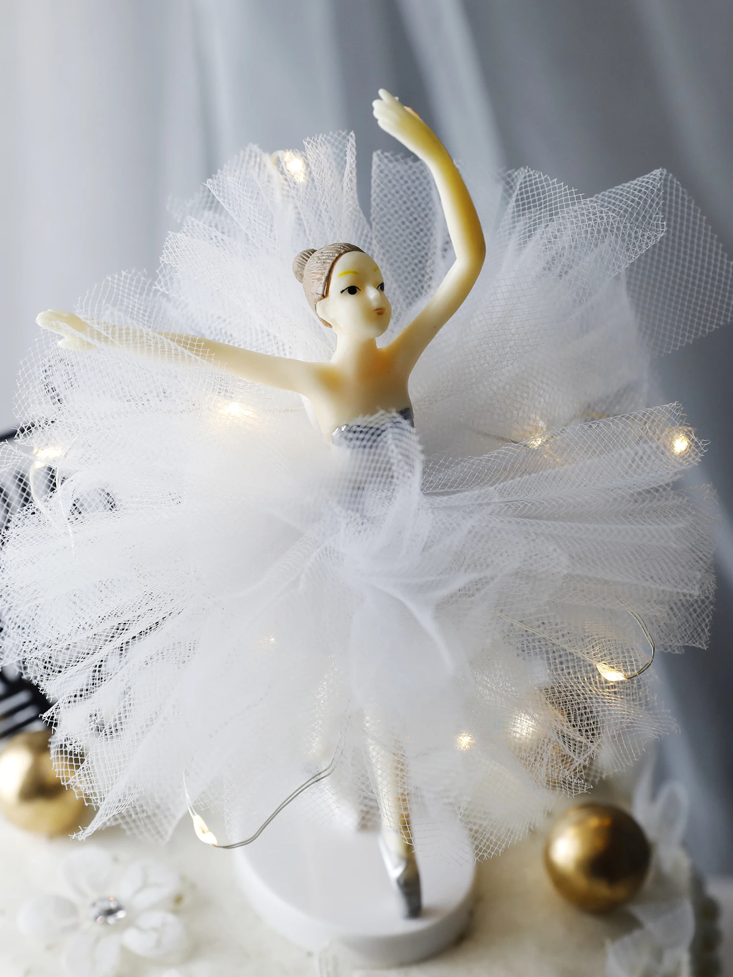 С днем рождения белая фотография украшение для торта девушек Свадебный Топпер