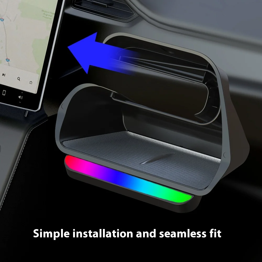 Центральная консоль для хранения Tesla Model 3/Y с подсветкой