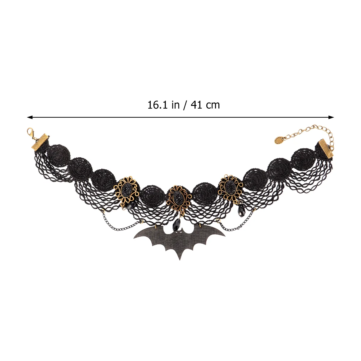 Ожерелье с летучей мышью черные ожерелья цепочка подвеской эластичное ювелирное