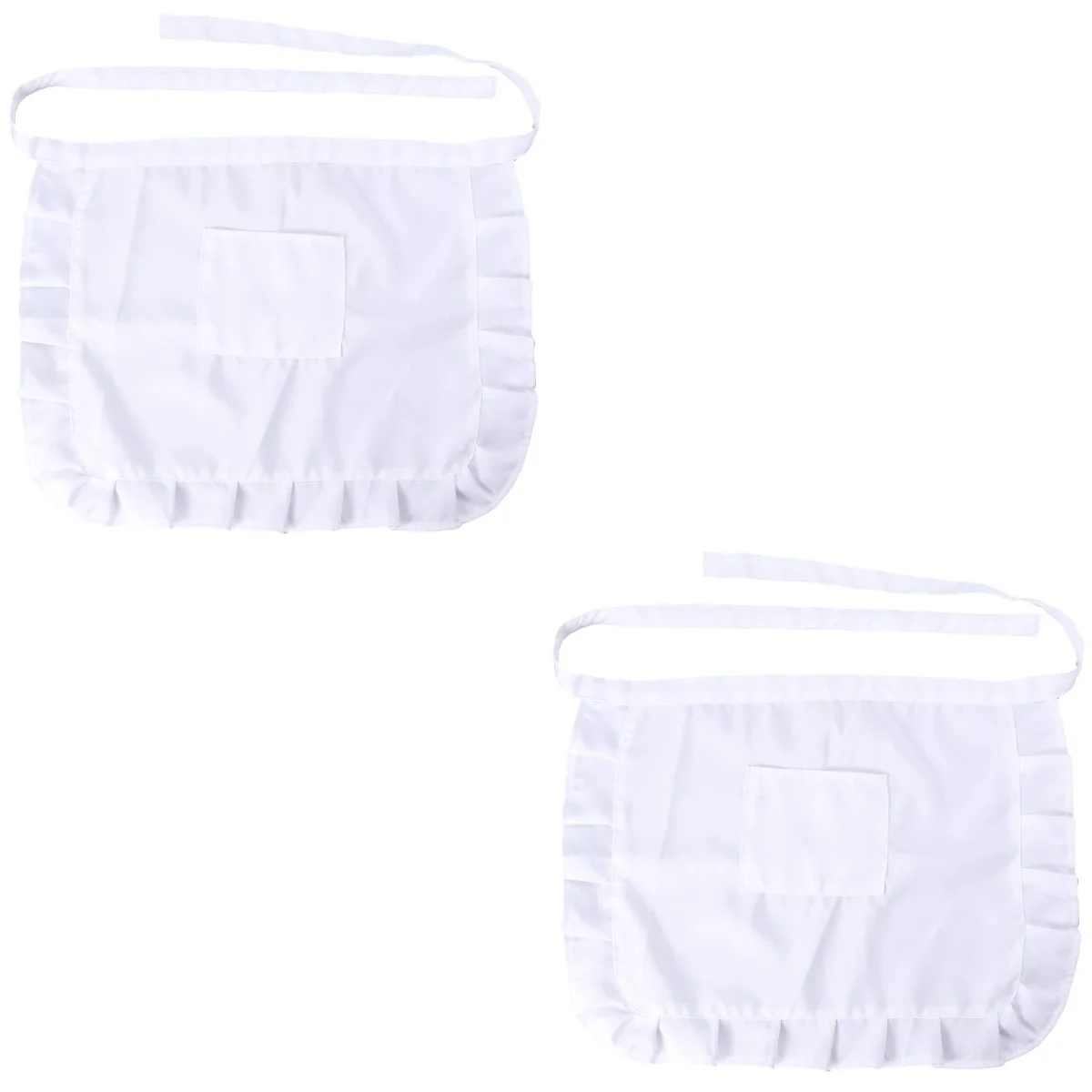 Цветочный Кухонный Фартук с короткой талией 2 шт. кружевной нагрудник