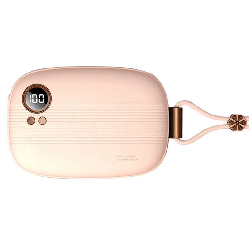 

Rechargeable Hand Warmers, Portable USB Electric Hand Warmer Reusable Pocket Warmer Power Bank for Household
