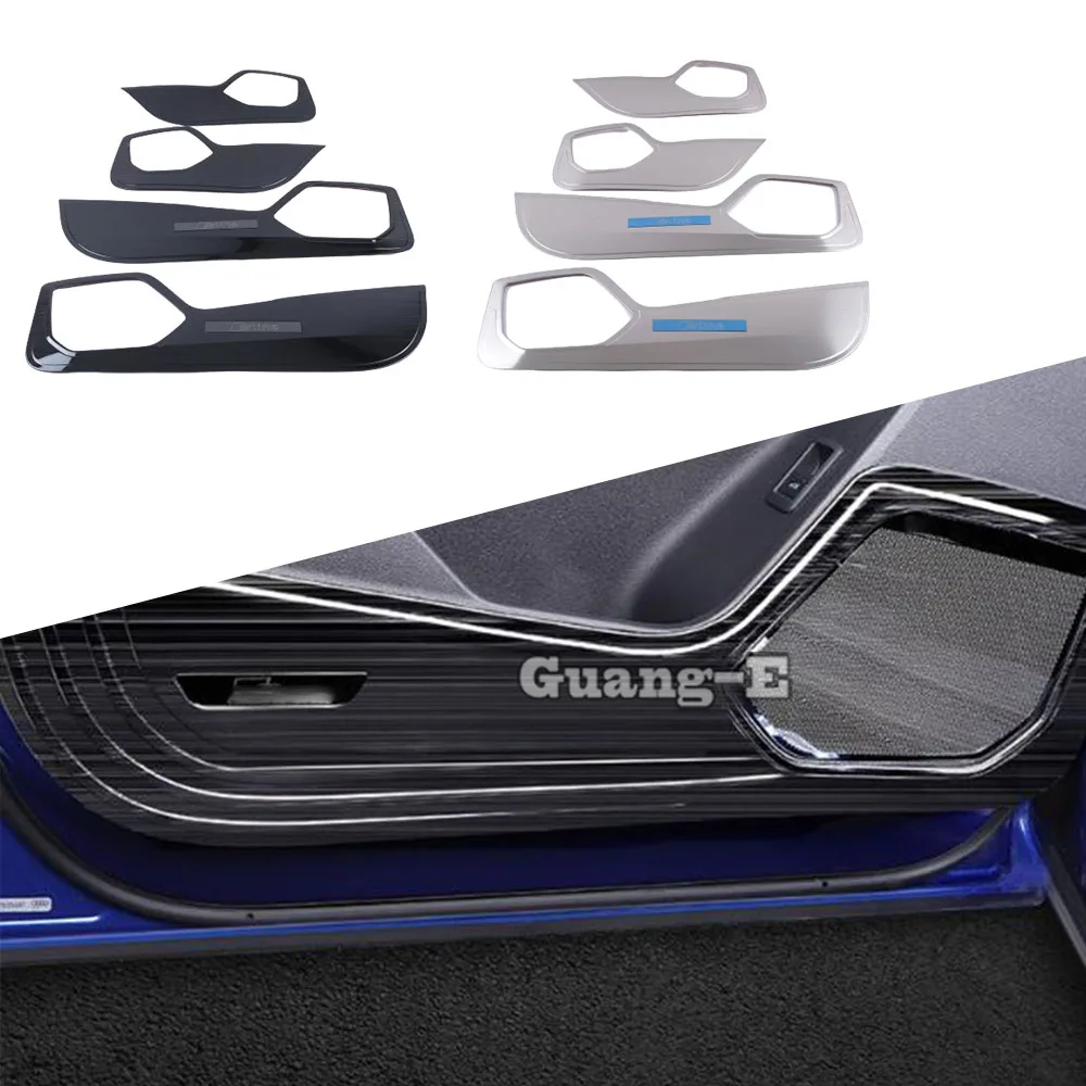 

Внутренняя дверь из нержавеющей стали, Противоударная панель, защитная крышка, наклейка, отделка, автомобильные аксессуары для Audi Q3 F3 2018 2019 2020 2021 2022