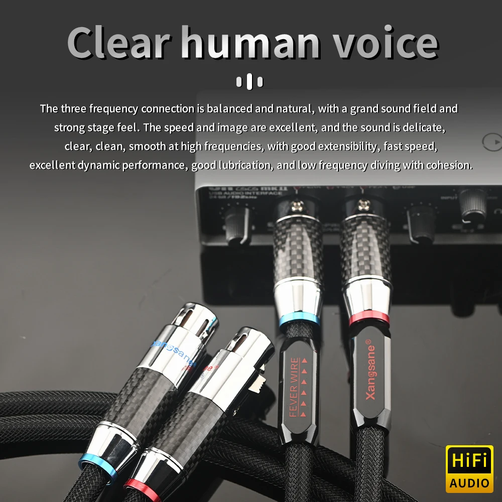 Xangsane XS-9003Ag Hi-Fi xlr кабель 6N усилитель стерлингового серебра CD аудио углеродное