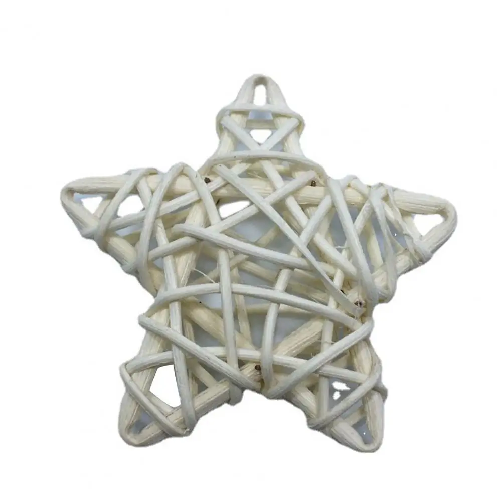 

18Pcs Star Decoration Clear Texture Rattan Innovative Micro Landscape Independence Day Star Widget Star Ornament for Gifts