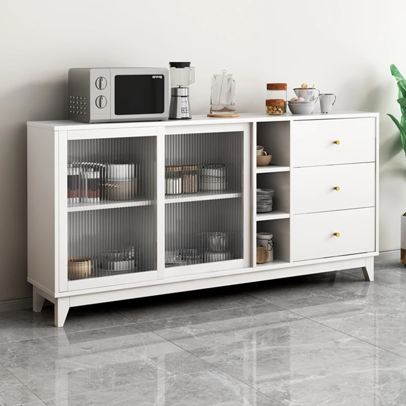 

Xl Sideboard Cabinet Solid Wood Equipment Sideboard Dining Room/Living Room Side Cabinet Tea Cabinet Household Kitchen