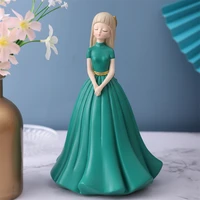 light luxury rainbow girl ornaments creative miniature figurine character crafts gifts bedroom counter desktop decorations