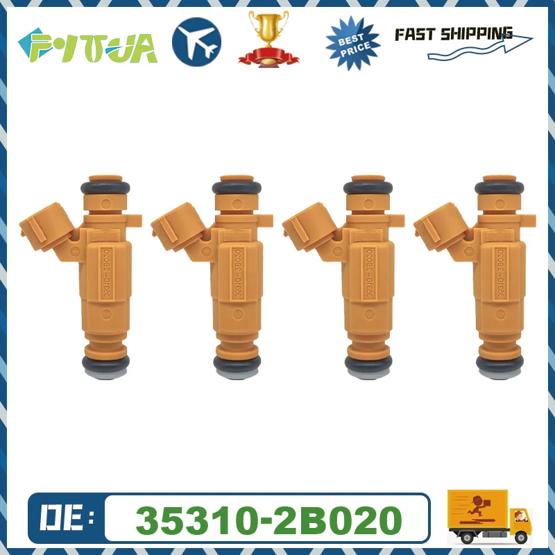 

Топливный инжектор 35310-2B020 для Hyundai Elantra Stufenheck Kia 1,4 1,6 G4FG 353102B020, Инжекторная Форсунка для автомобильного топливного двигателя, клапан, 4 шт.