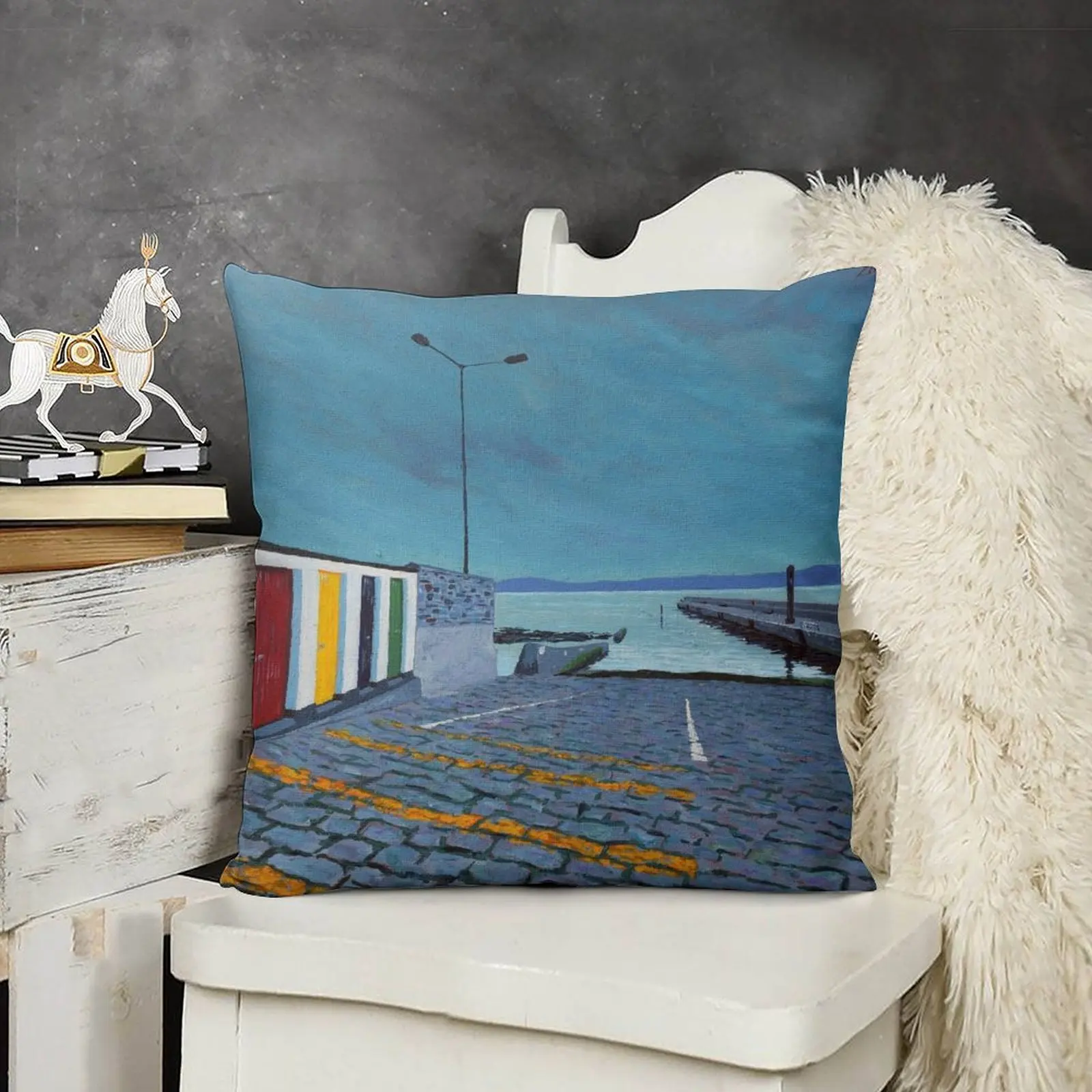 Enniscrone Pier County Sligo Ирландия диванная подушка подушки для дивана рождественские