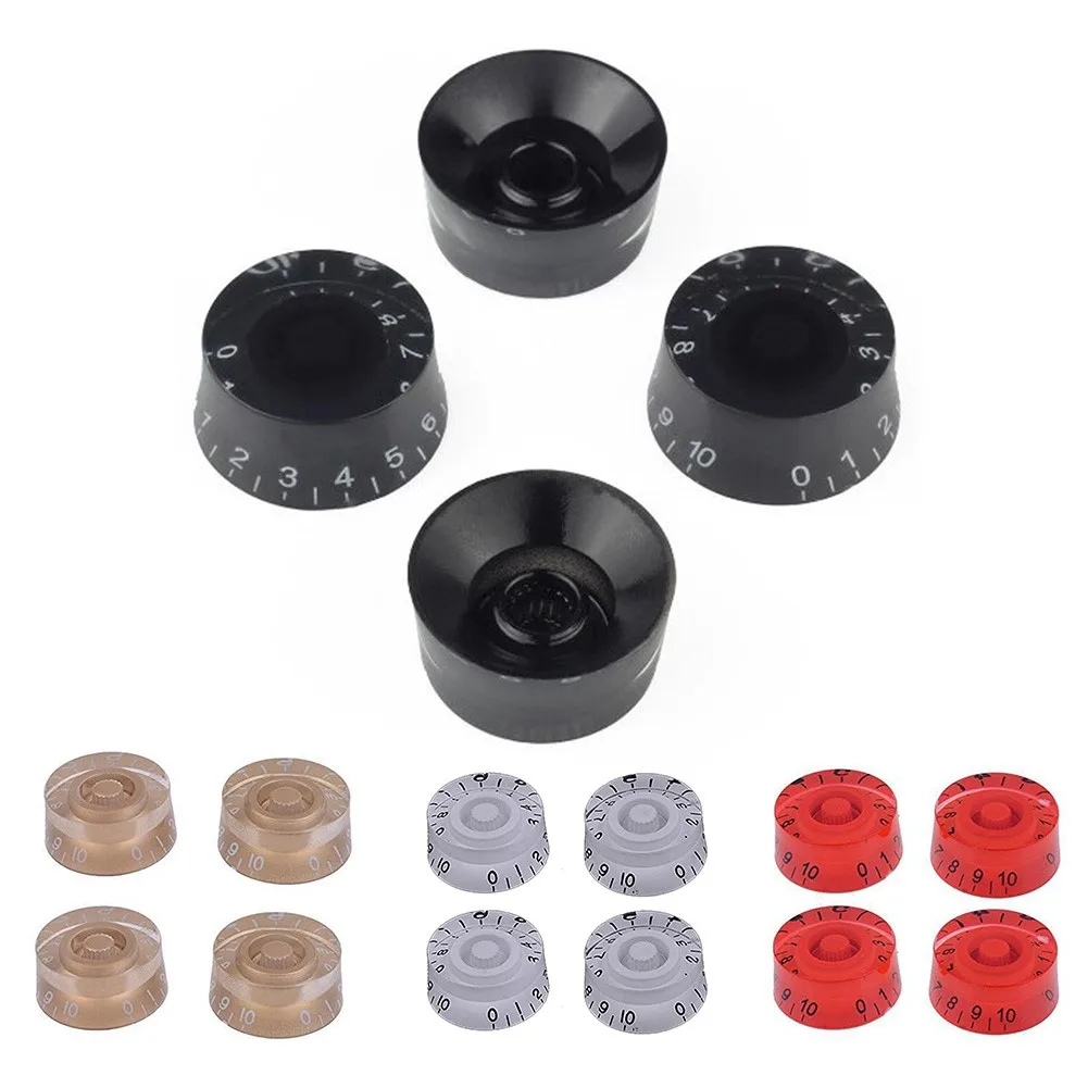 

4 X Electric Guitar Control Speed Knobs Volume Knobs For Les Paul Guitar Etc Guitar Bass Accessories Volume Knobs