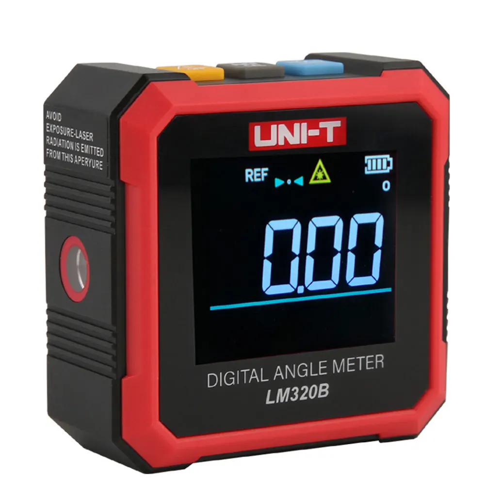 Laser inclinometer, electronic goniometer, digital protractor, magnetic inclinometer, angle tester, cone box backlight