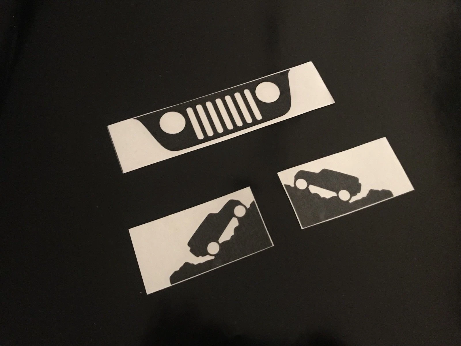 

For Jeep Decal Set Windshield Replacement Grill Stickers Wrangler JK