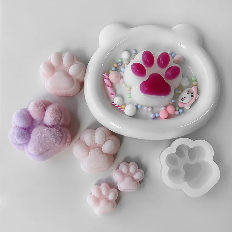 DIY кошачий коготь силиконовая форма мультфильм снятие стресса щепотка игрушка