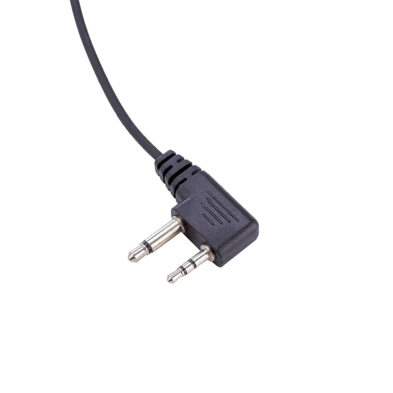 Single-Wire Walkie Talkie Earpiece Compatible for Midland GXT LXT Radio with PTT and Mic Tansparent Air Acoustic Tube Headset