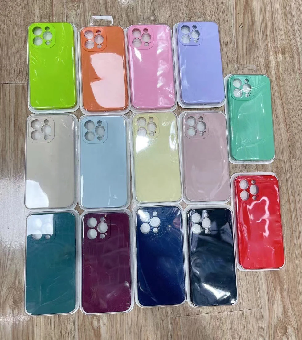 

Anti Falling Protective Case For iPhone 13 Promax Silicone Phone Case For iPhone 12 Case Straight Edge Scrub Soft Phone Case