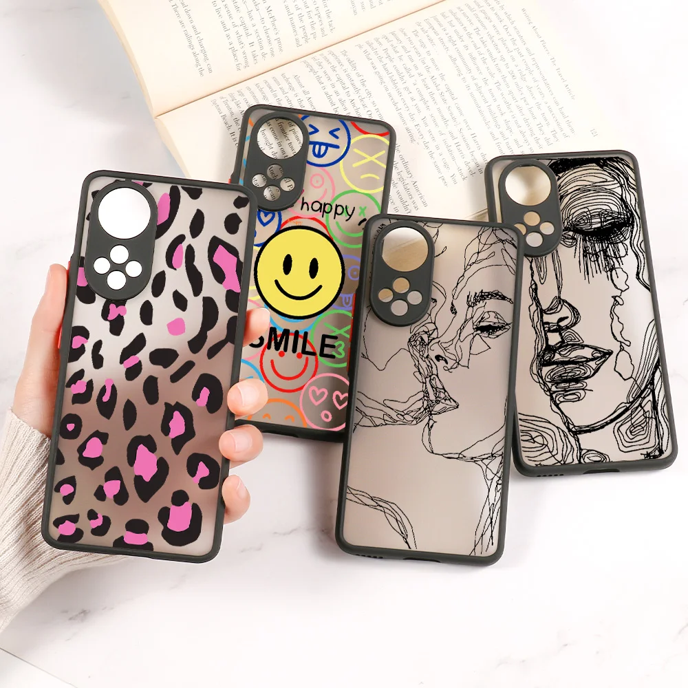 

P30 Lite Case For Huawei P50 P30 P20 P40 Pro P40 Lite Case Mate 40 30 P Smart 2021 Z Y9 Prime 2019 Y9 2019 Aesthetic Hard Cover