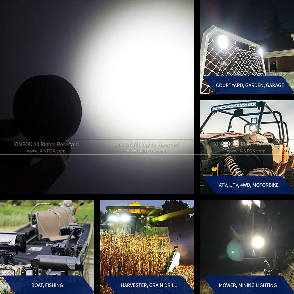 1 шт. фонарь для внедорожника 4x4 2 5 дюйма 12 В 24