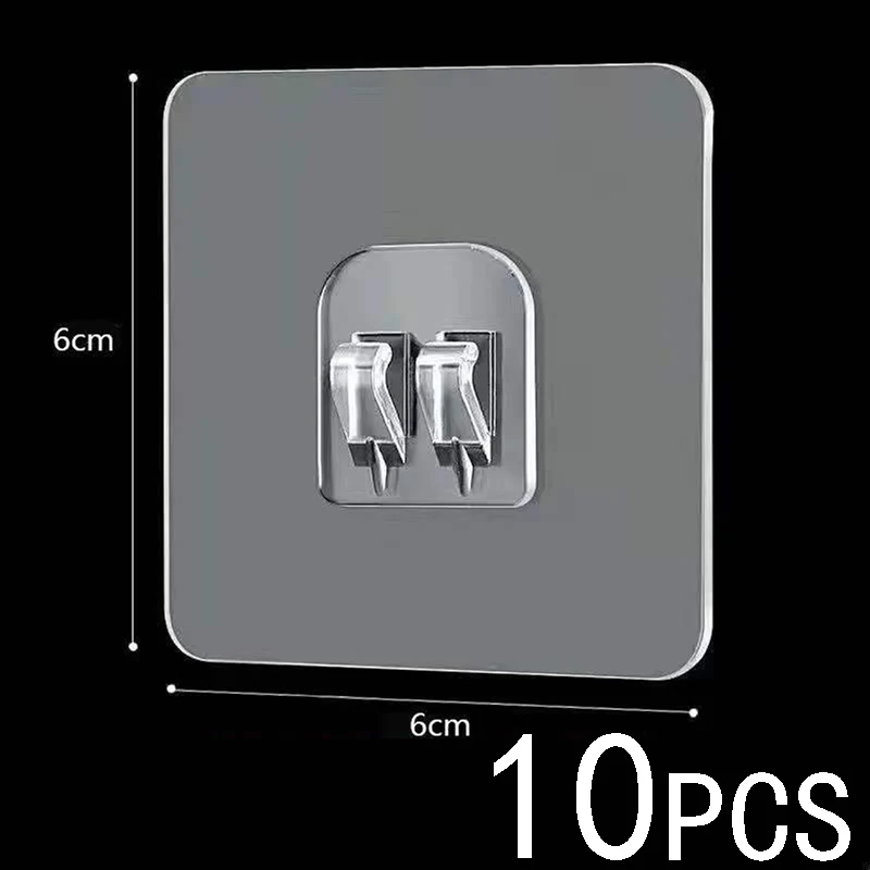 

Прозрачные самоклеящиеся крючки для ванной комнаты