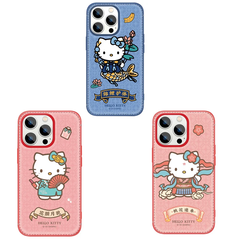 

Anime Kawaii Kitty Cat Protective Case for Iphone13 Mobile Phone Case 12Pro Max Four Corners Anti-Fall Fashion Gift for Girls