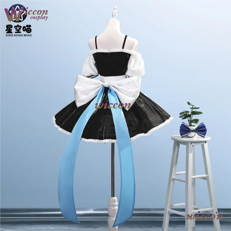 Фото WuHu Game Azur Lane USS Laffey Косплей Костюм Платье Горничной Платье Лолиты Laffey Косплей Парик Женщины Девушки Хэллоуин Вечеринка Ролевая Игра №4