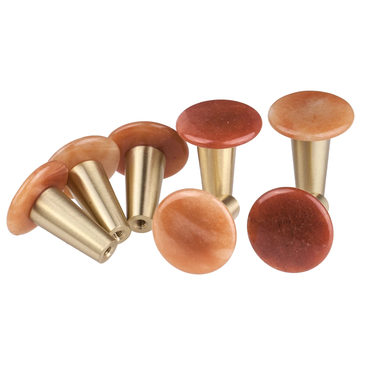 Рисунок 3 - Натуральные зеленые ручки для ящиков «авантюрин»