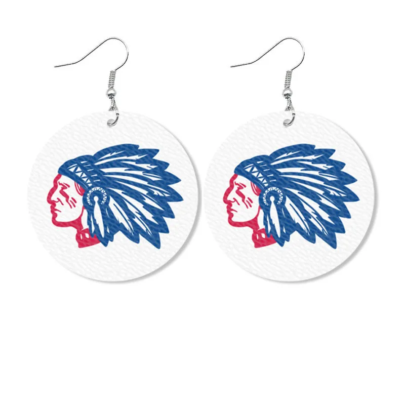 Оригинальные кожаные серьги в стиле вестерн 2024 европейская и американская мода