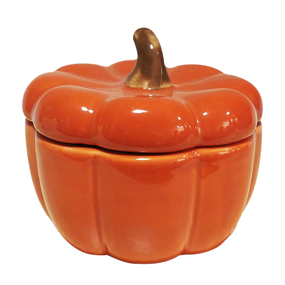 

Pumpkin Ceramic Holderholders Tealight Jar Candlestick Bowl Party Orange Stand Supplies Desktopshaped Ornamentstea