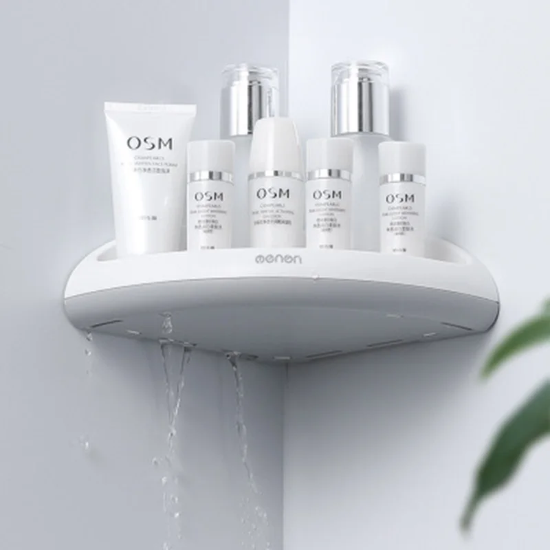 LEDFRE – étagère de rangement en plastique, douche, coin à pression, porte-shampoing, panier, étagères murales pour salle de bains LF73013