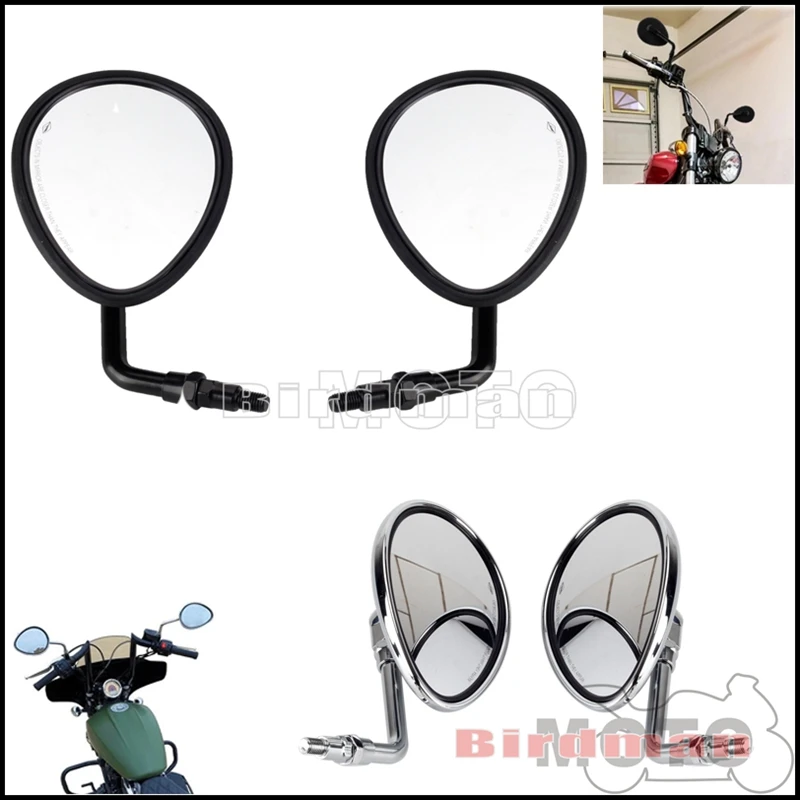 

Motorcycle Black Rear View Side Mirror For Indian Scout Bobber Twenty Sixty Vintage Chief Honda Suzuki Scooter Chopper 2014-2020
