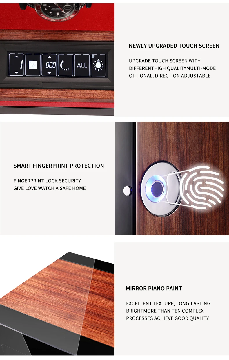 Автоматическая намотка для часов BOLAI люксового бренда разблокировка отпечатком