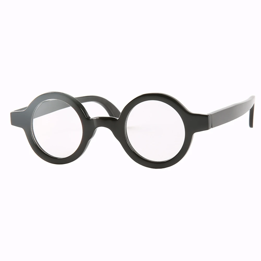 

Новинка, винтажные классические очки для чтения небольшого размера для мужчин и женщин, круглые оптические очки из натурального рога, точны...